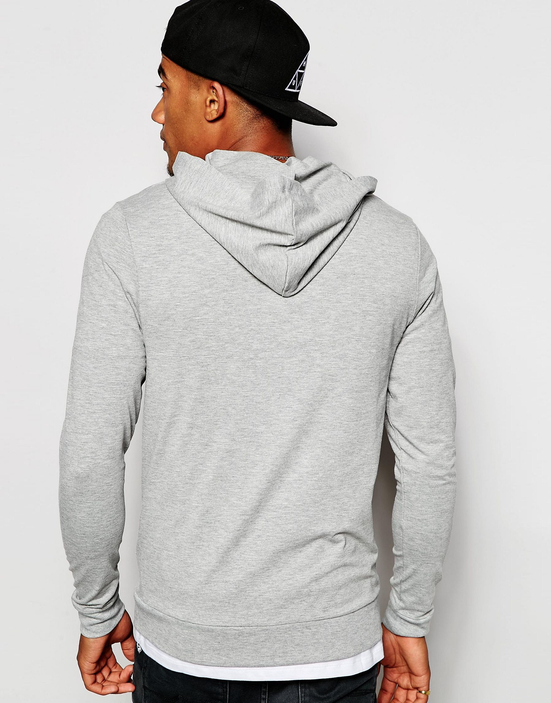 Light grey zip up hoodie mens Clearance